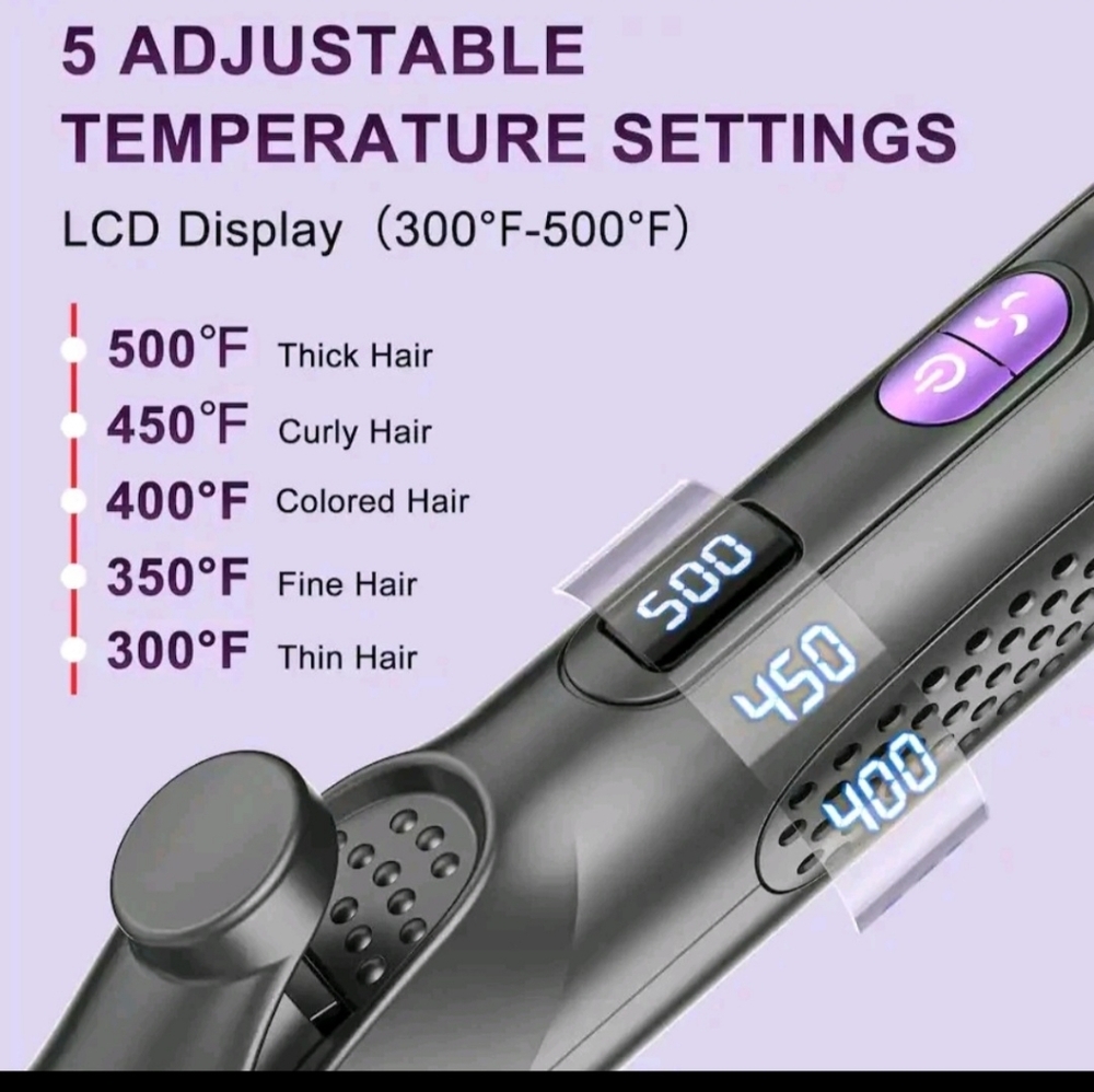 NEXPURE 2-in-1 Airflow Styler Hair Straightener / Curling Wand  New in Box !! - Picture 4 of 5
